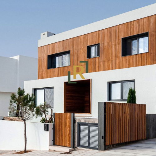 Iroko Wood Cladding Exterior Wall facades & cladding