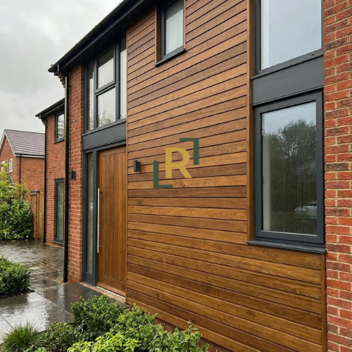 Iroko Wood Cladding Exterior Wall facades & cladding
