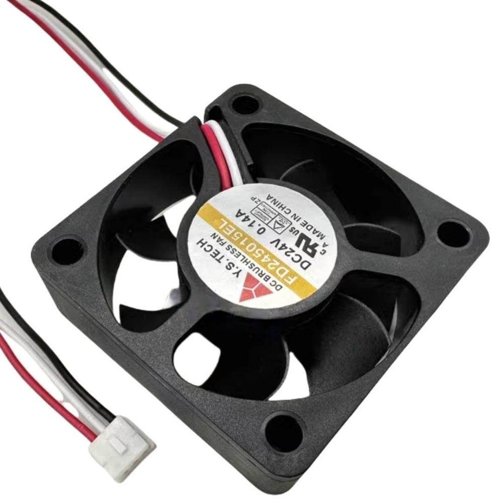 Y.S. TECH FD245015EL 24V DC 0.14A 5015mm Ball Bearing Industrial Axial Cooling Fan