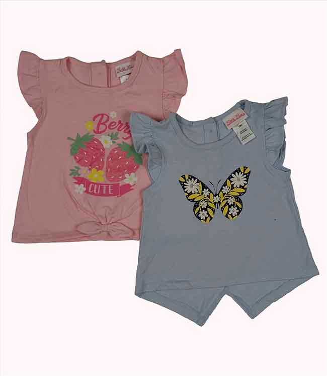 G22180 Girls Printed Tops Assorted