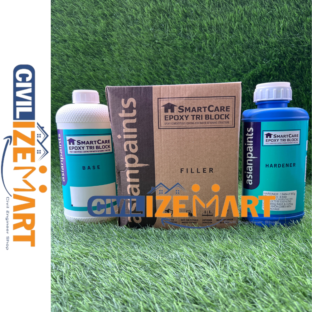 Smartcare Epoxy Tri Block Waterproofing Coating - Application: Construction &tiling Projects