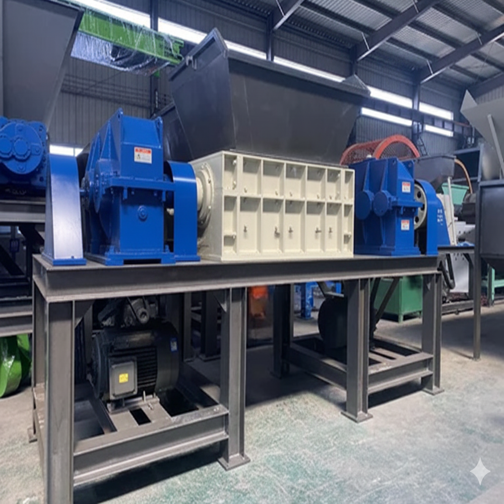 1 Tph Double Shaft Shredder - Automatic Grade: Automatic