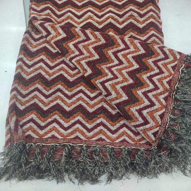 Zigzag Throw - Fabric Type: Chenille Fabric