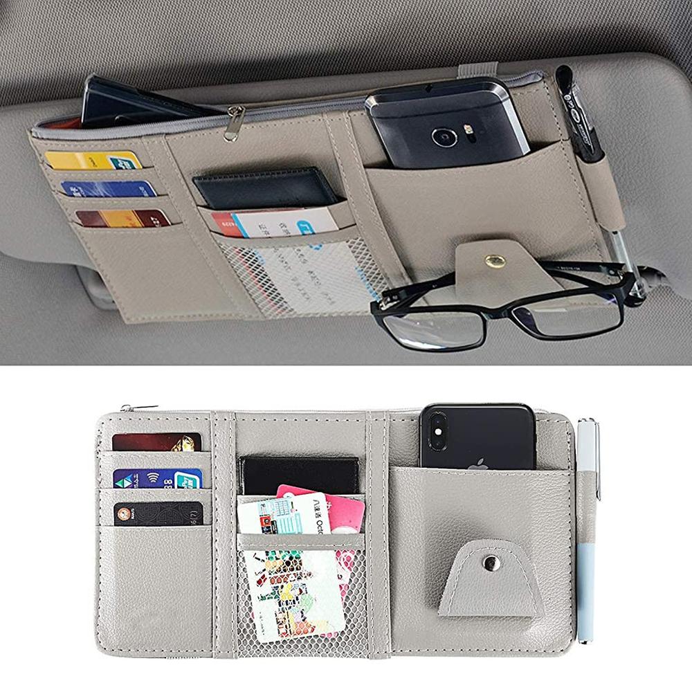 Car Visor Organizer with Zipper