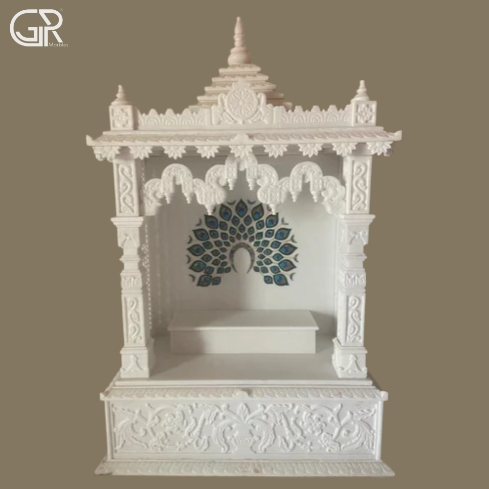 Polishing White Marble Temple