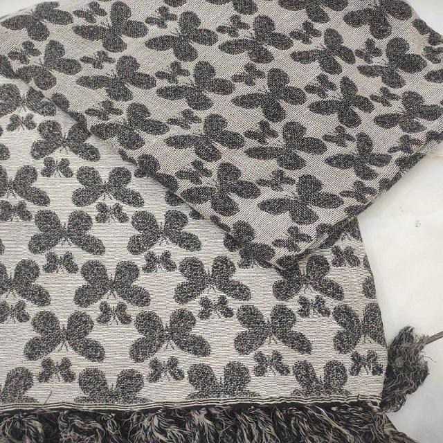 Butterfly Polyester Cotton Throw - Feature: Shrink-resistant