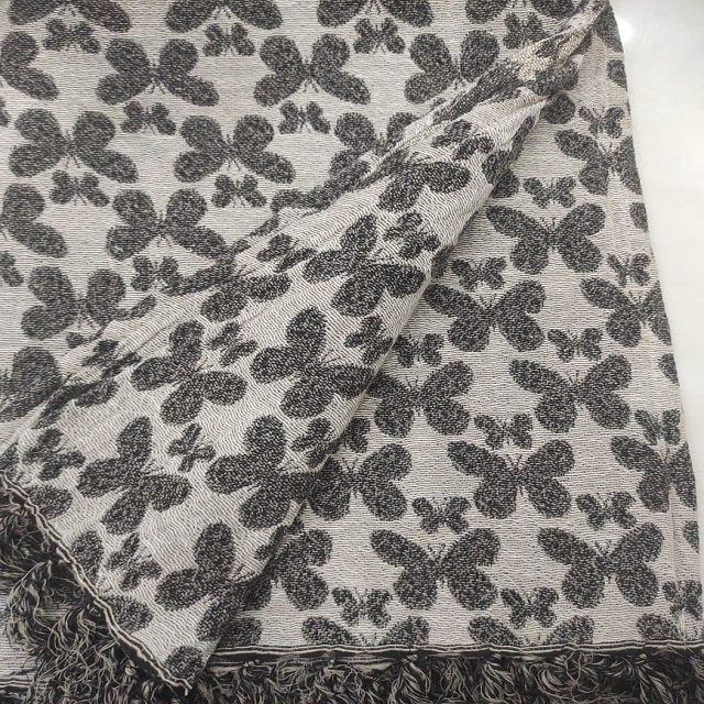 Butterfly Polyester Cotton Throw - Feature: Shrink-resistant