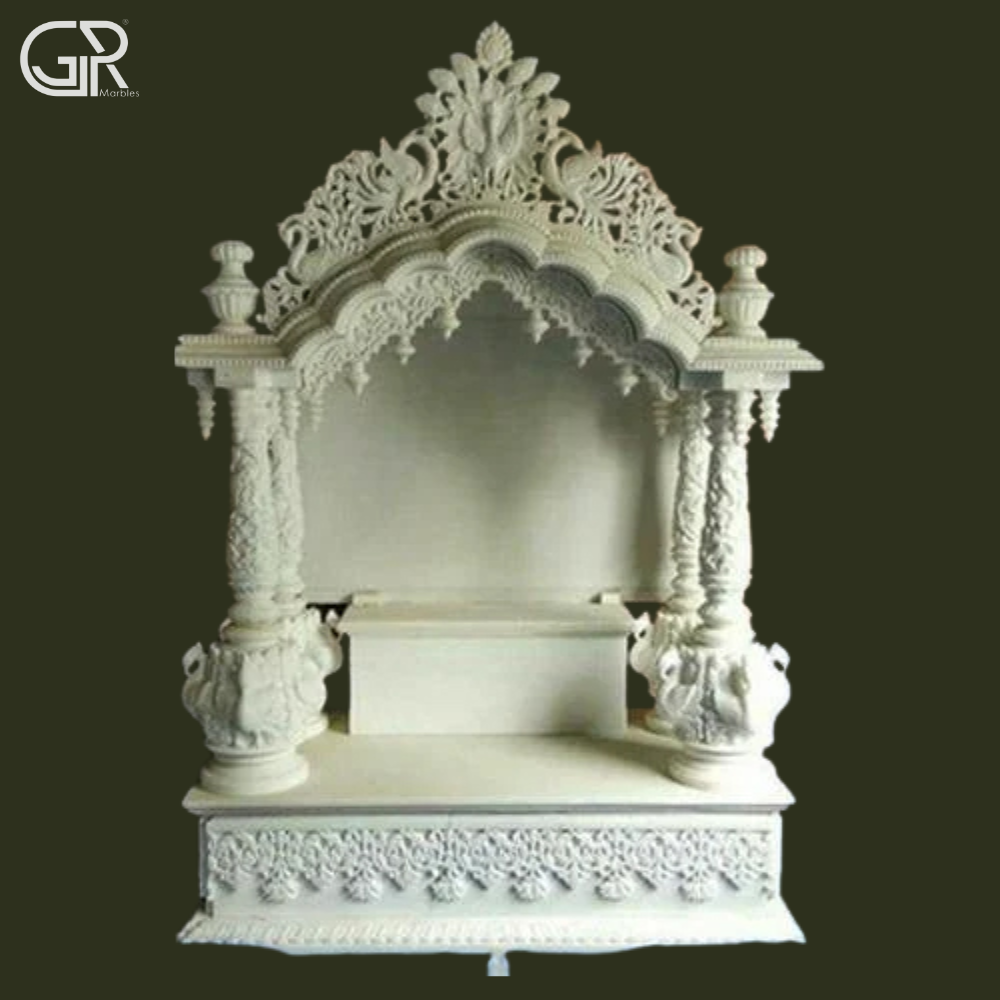 Makrana carved marble pooja Temple