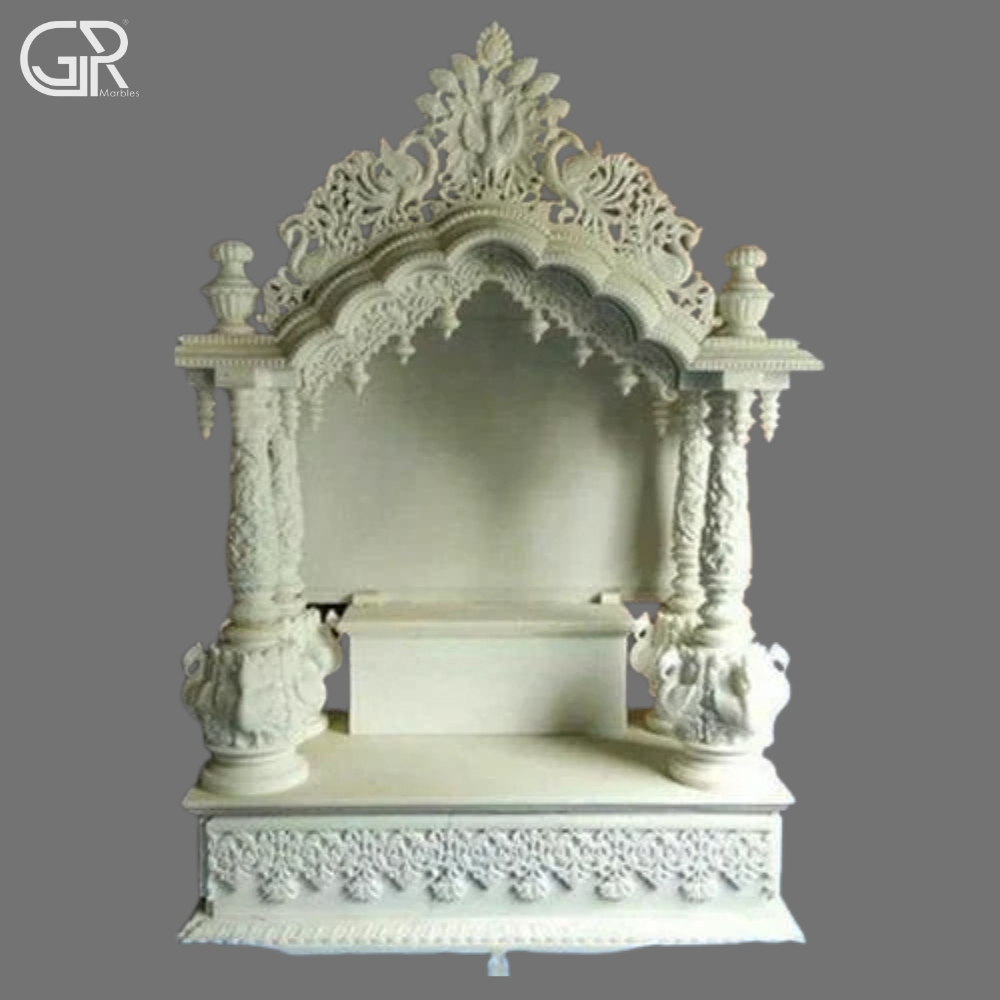 Makrana carved marble pooja Temple