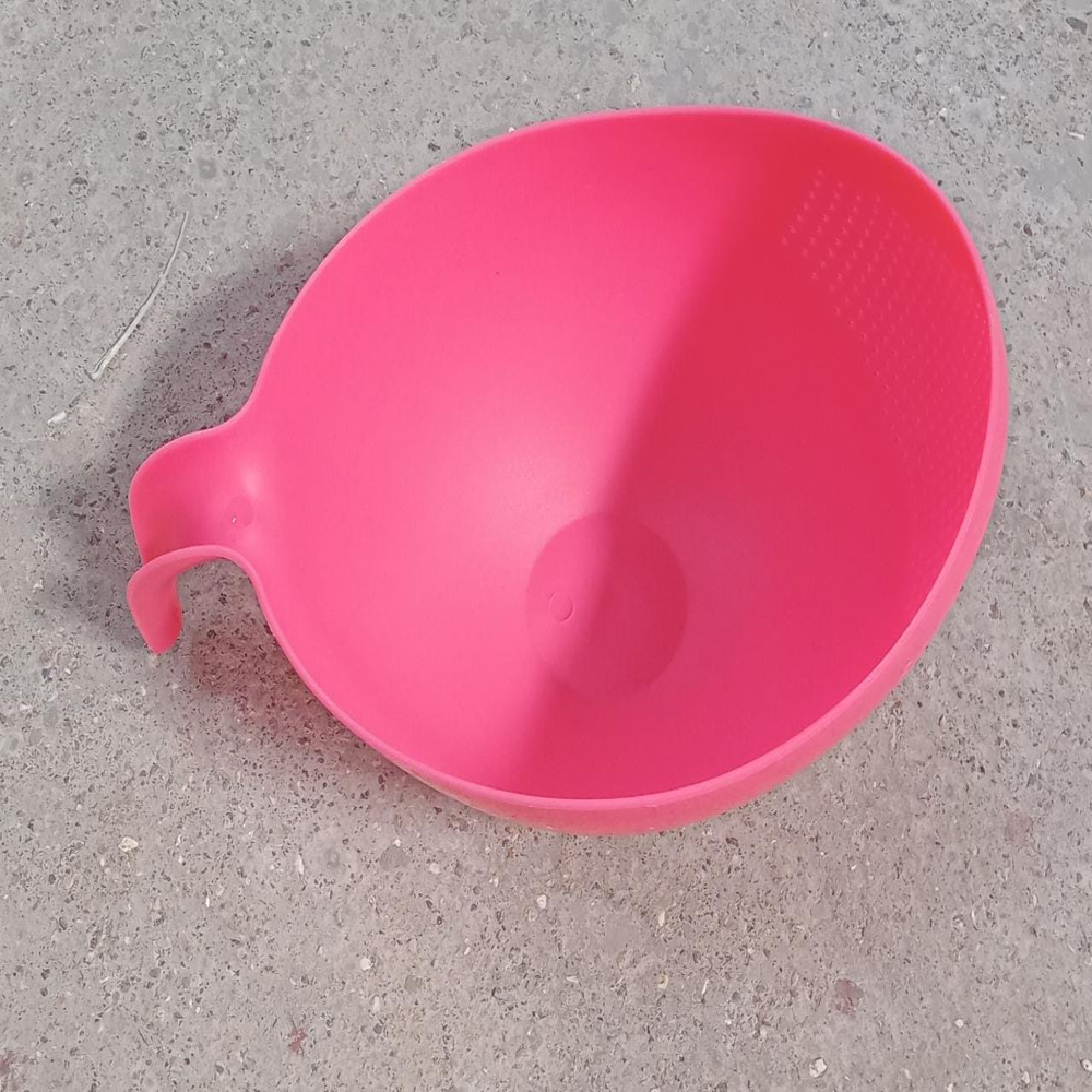 Rice Bowl Thick Drain Basket with Handle (0156)