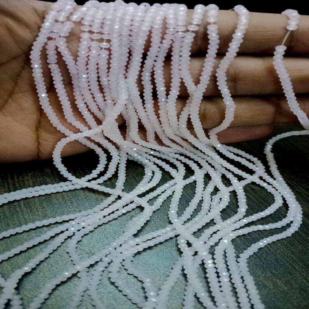 Pink Hydro quartz 3-4mm Beads Sold Per strand of 150 Beads  Beads