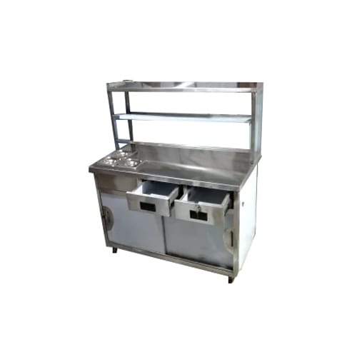 Pani Puri Counter - Height: 34 Inch (in)