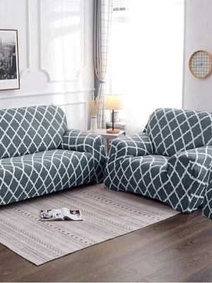 Elastic sofa cover 5 seater