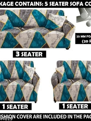 Elastic sofa cover 5 seater