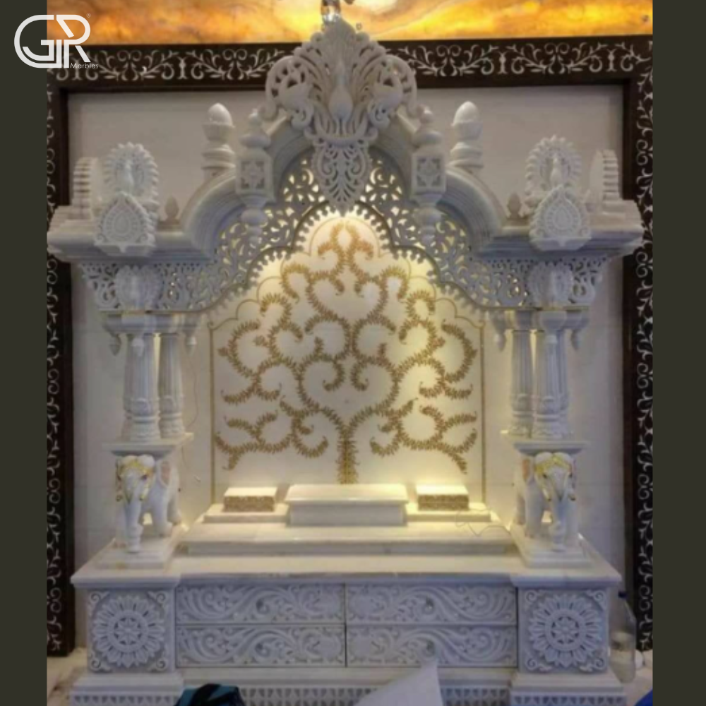 Makrana Marble Polished Temple