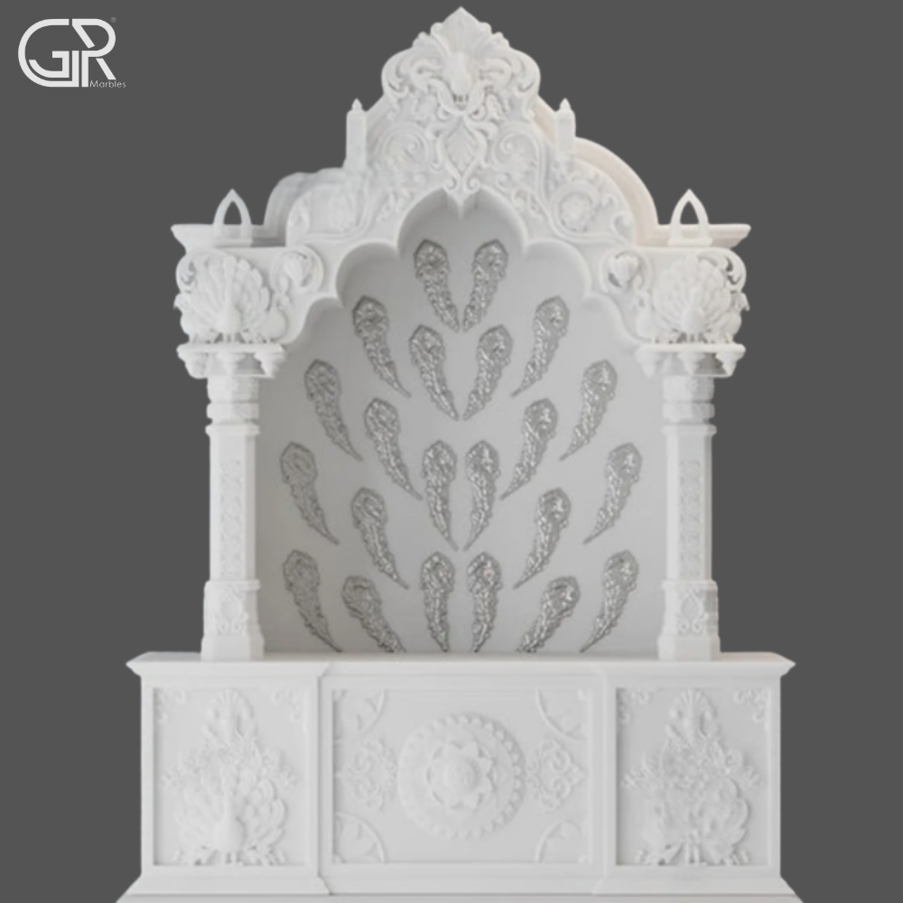 White Makrana Marble Jali mandir