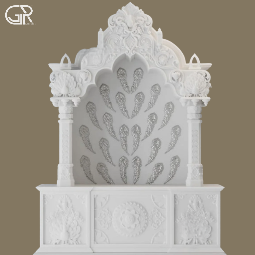 White Makrana Marble Jali mandir