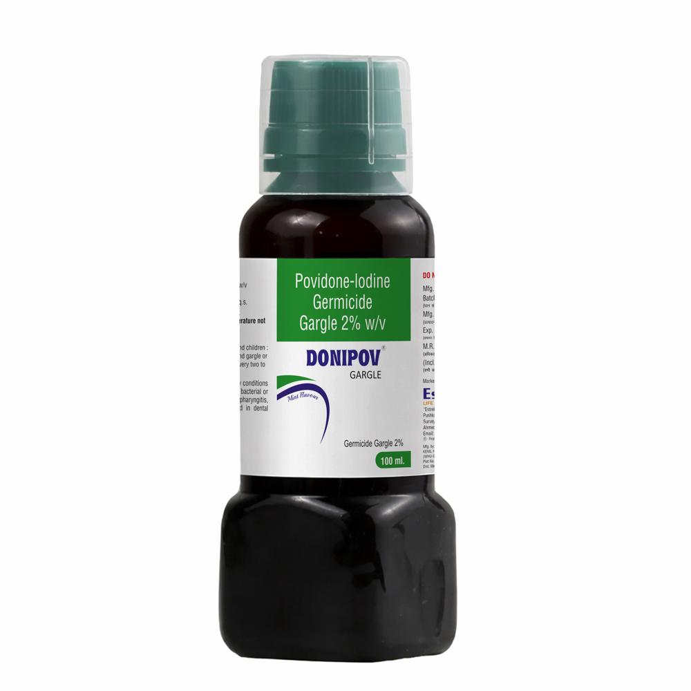 Povidone iodine gargle