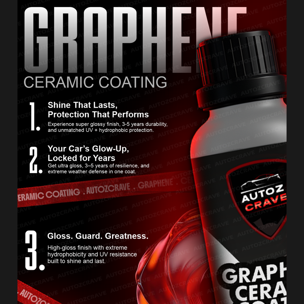 AUTOZCRAVE Graphene Ceramic Coating for Car - Best Ceramic Coating for Cars | Advanced Gloss & Hydrophobic Protection