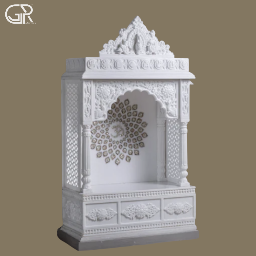 Makrana white marble Jali mandir