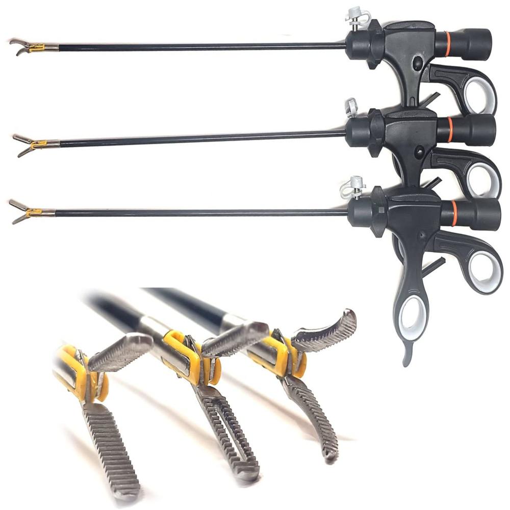 Ajay Surgical Works Laparoscopic Bipolar Maryland, Fenestrated & Ruby Dissector With Bipolar Cable - Reusable Surgical Instrument - Material: Stainless Steel