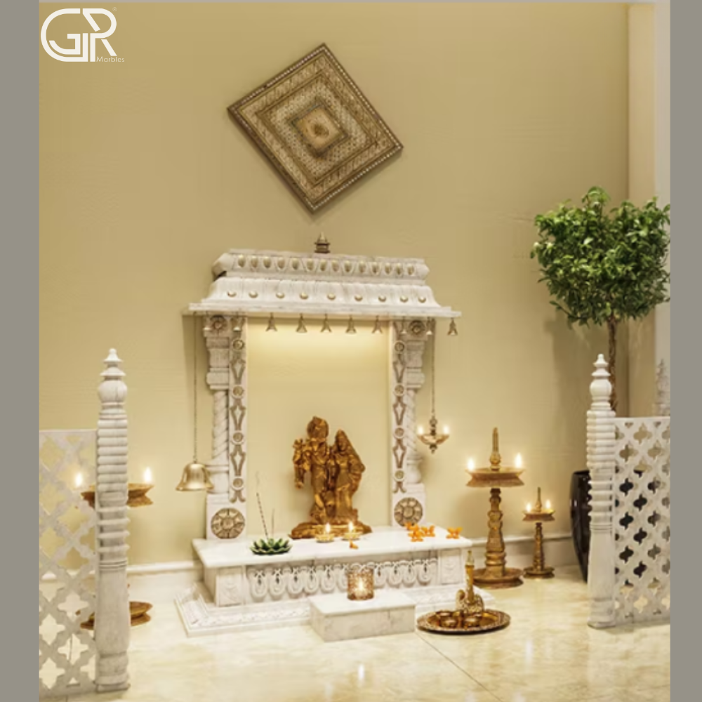 Carved Marble Indoor Temple