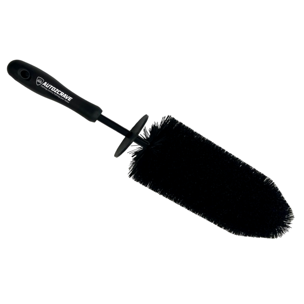 UTOZCRAVE Long Alloy Wheel Cleaning Brush (Black) - Premium Long Alloy Wheel Cleaning Brush for Deep Cleaning
