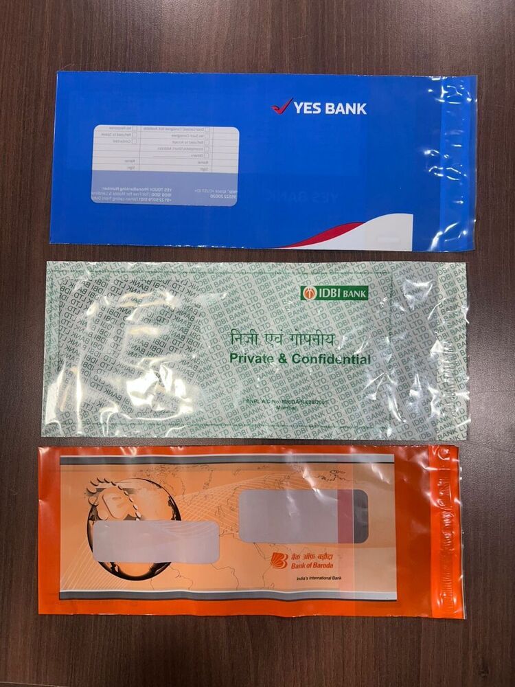 Cheque Book Envelope Bags