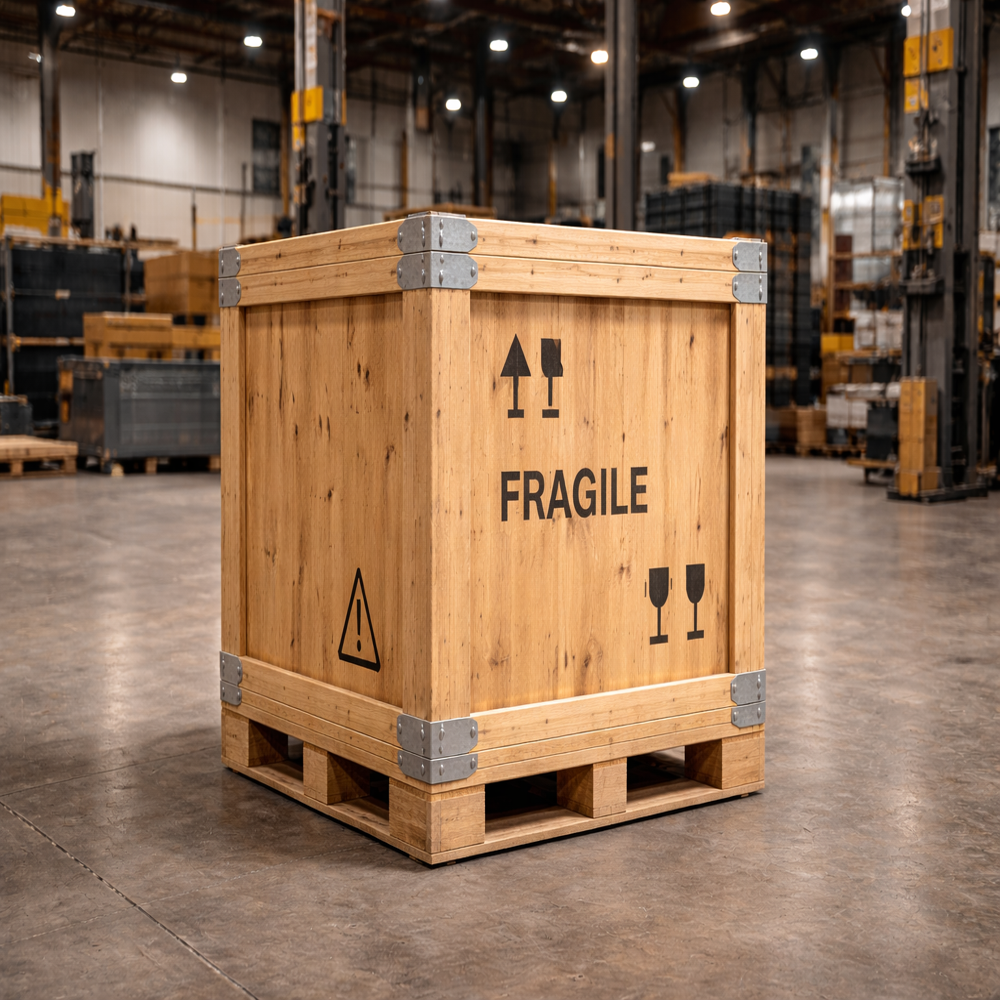 Industrial Wooden Box