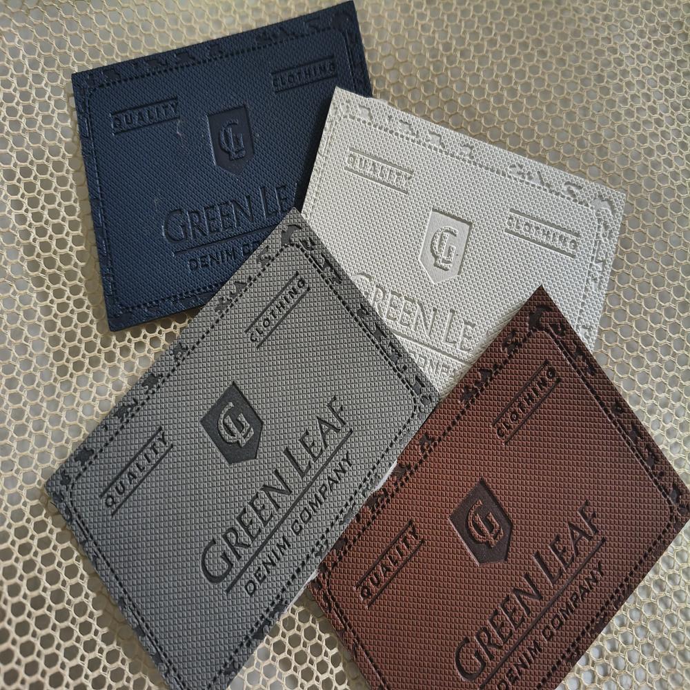 Embossed Pu Label - Color: Customisable
