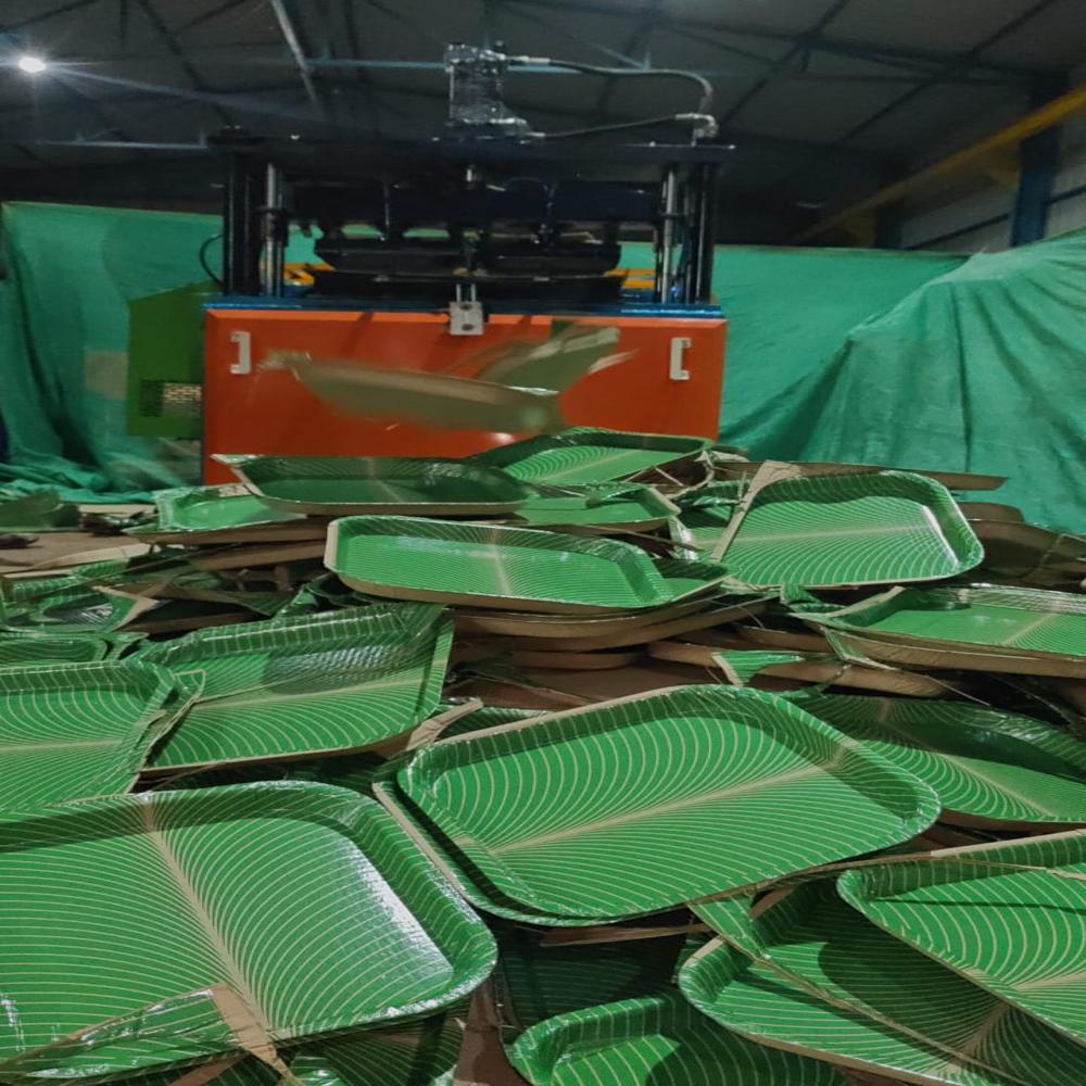 Automatic Double Die Paper Plate Making Machine