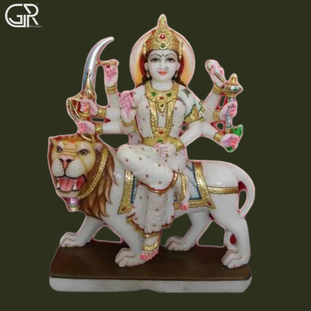 Marble Durga Maa Statues - Product Type: Sculpture