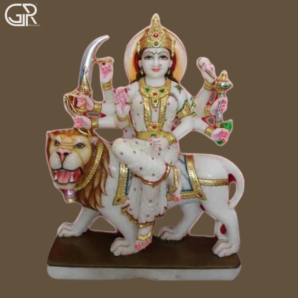 Marble Durga Maa Statues - Product Type: Sculpture