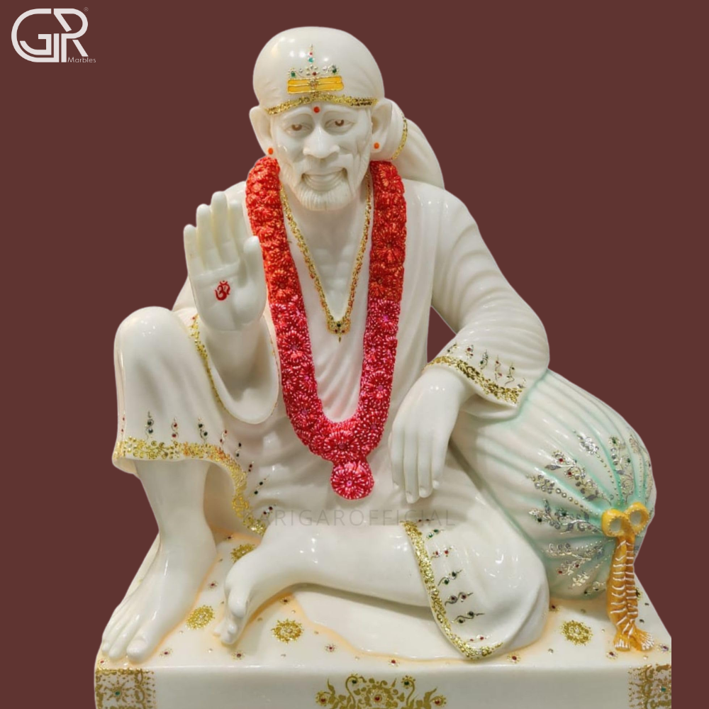 Marble Sai Baba Idol