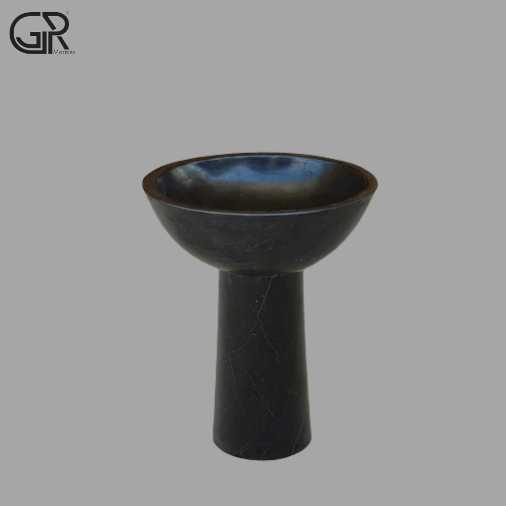 Black Marble Washbasin - Hardness: High