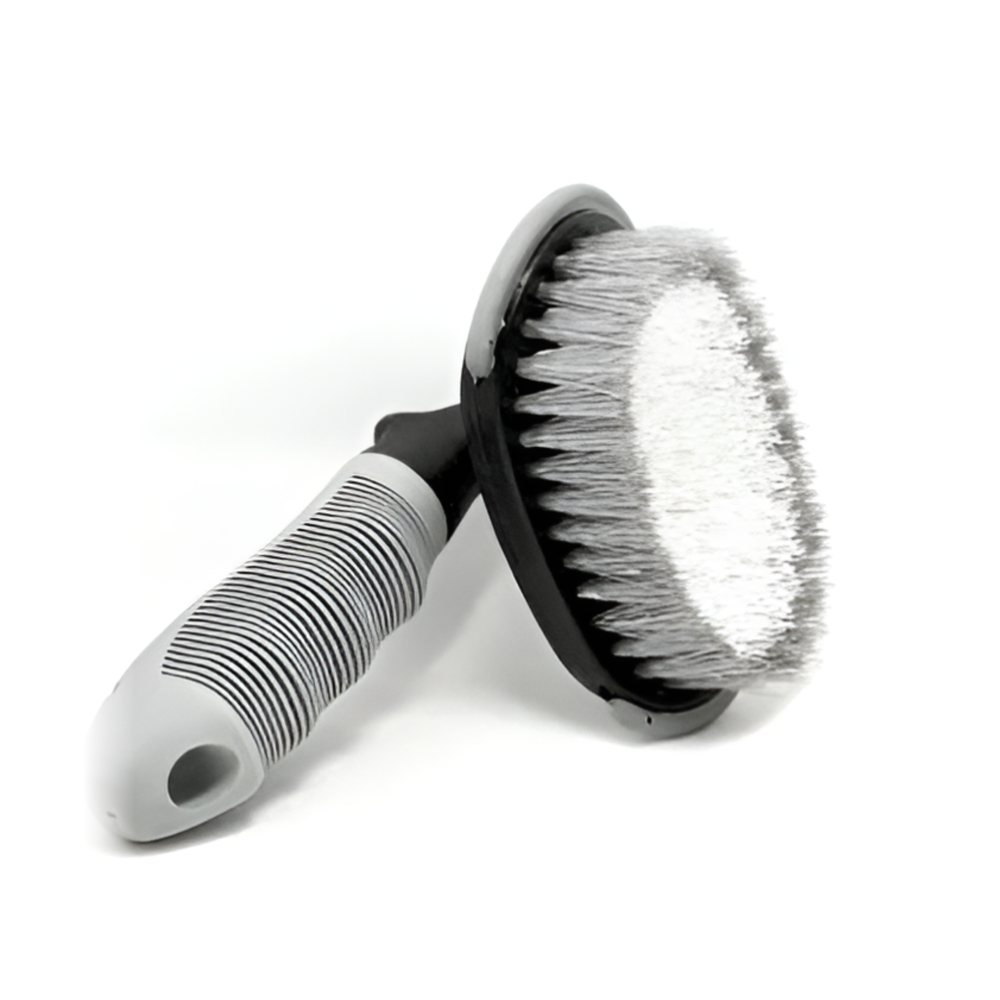 Car Tyre Cleaning Brush - Durable Bristle Brush for Deep Tyre & Wheel Cleaning
