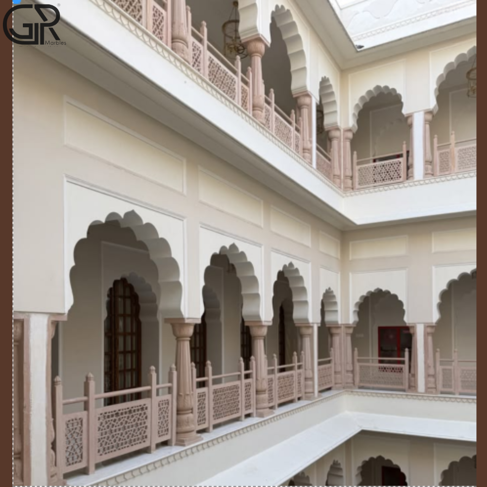 Rectangular Stone Jali - Color: Brown