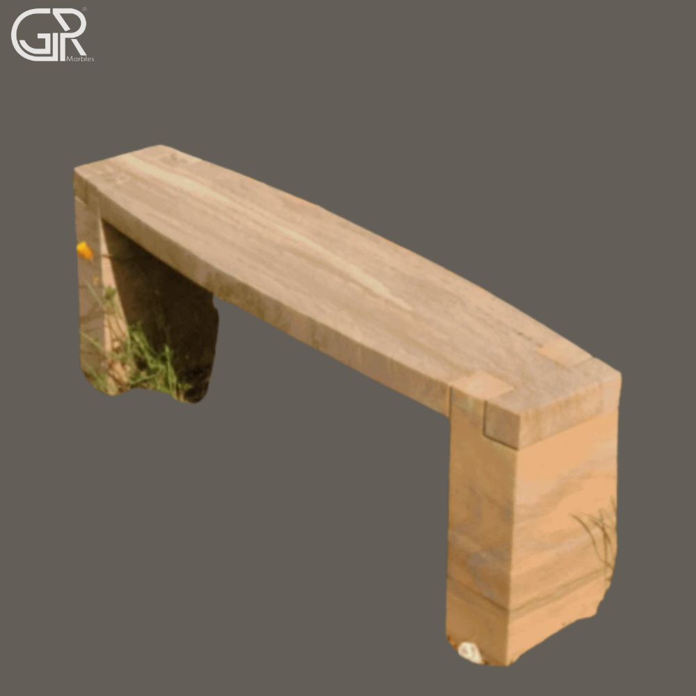 Sandstone Bench - Color: Yellow