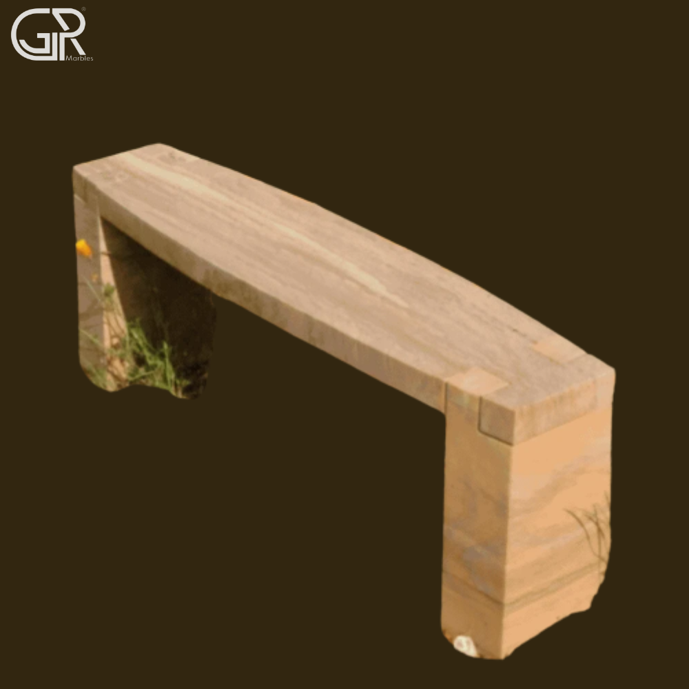 Sandstone Bench - Color: Yellow