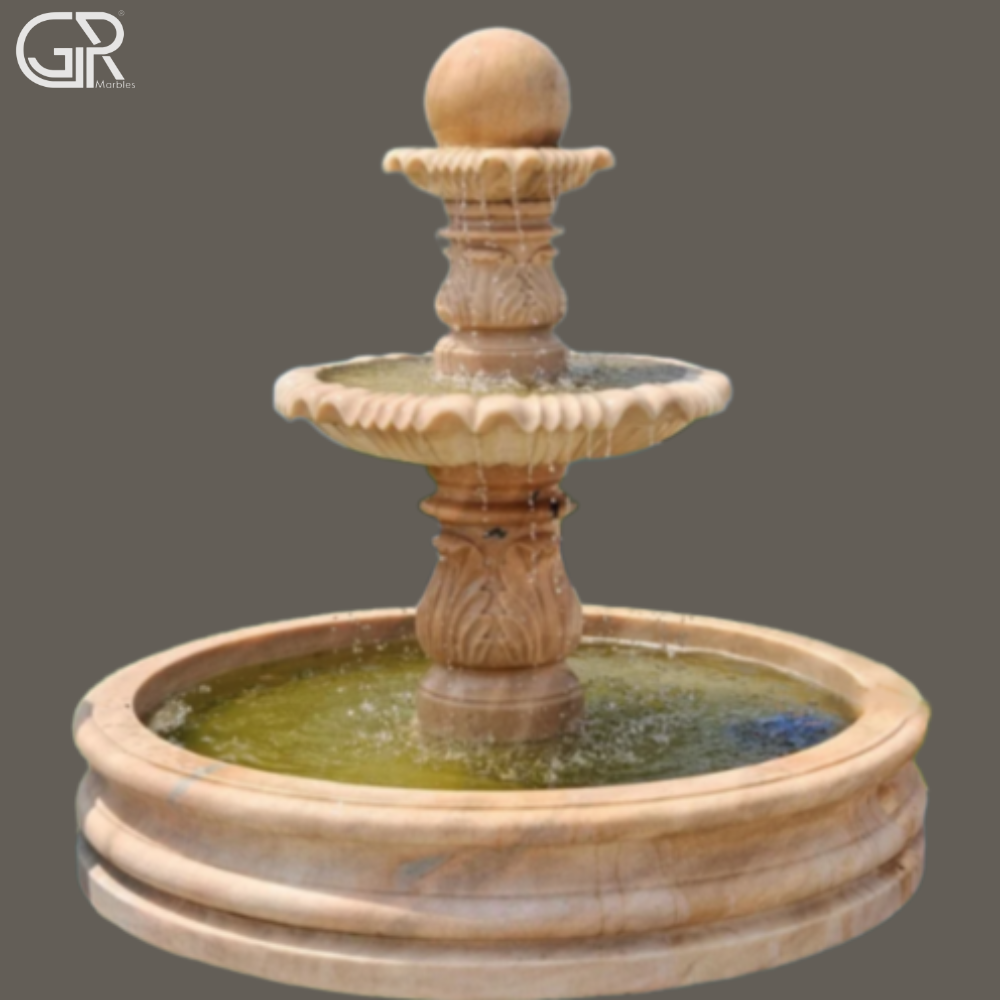 Sandstone 3 Tier Fountain