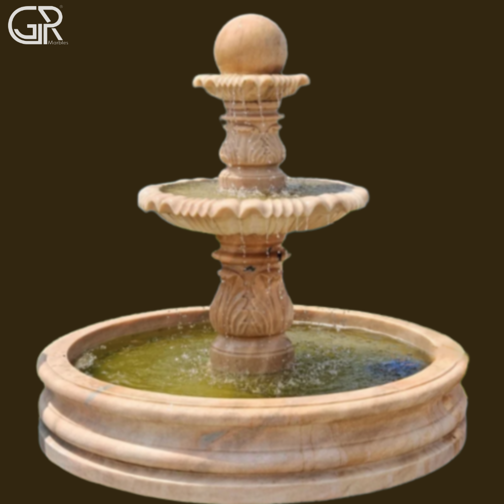Sandstone 3 Tier Fountain