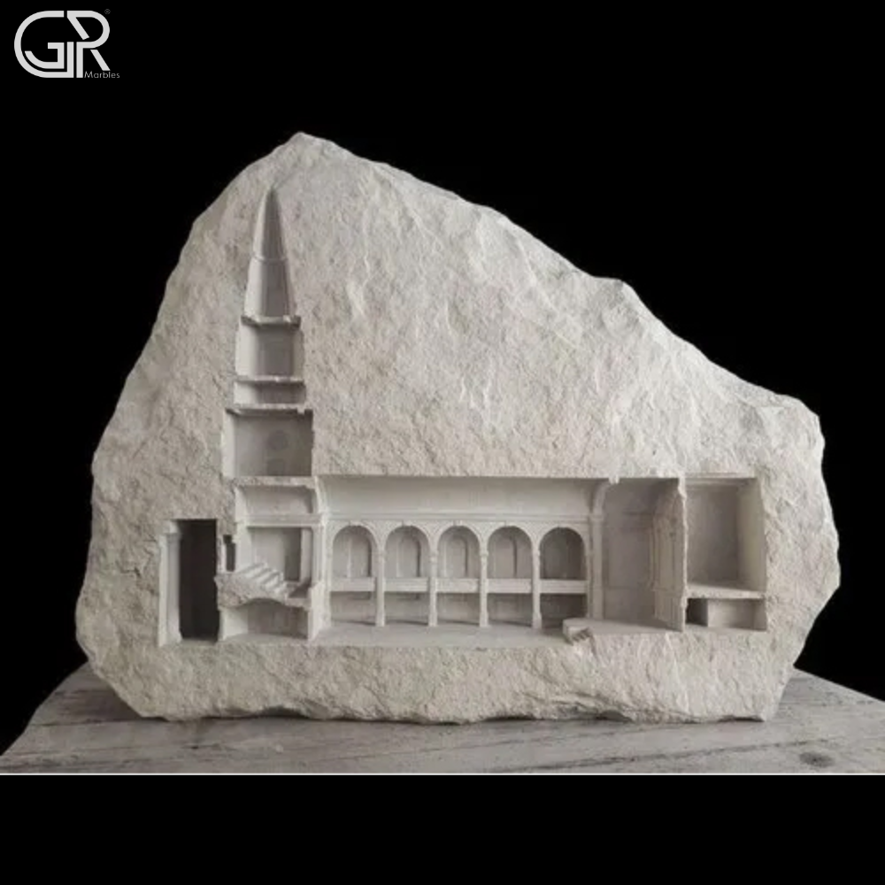 Marble Garden Sculpture - Color: Sandstone Beige