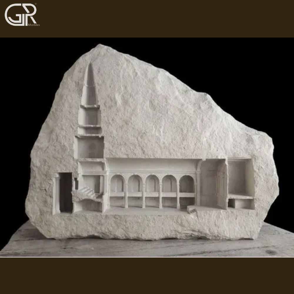 Marble Garden Sculpture - Color: Sandstone Beige
