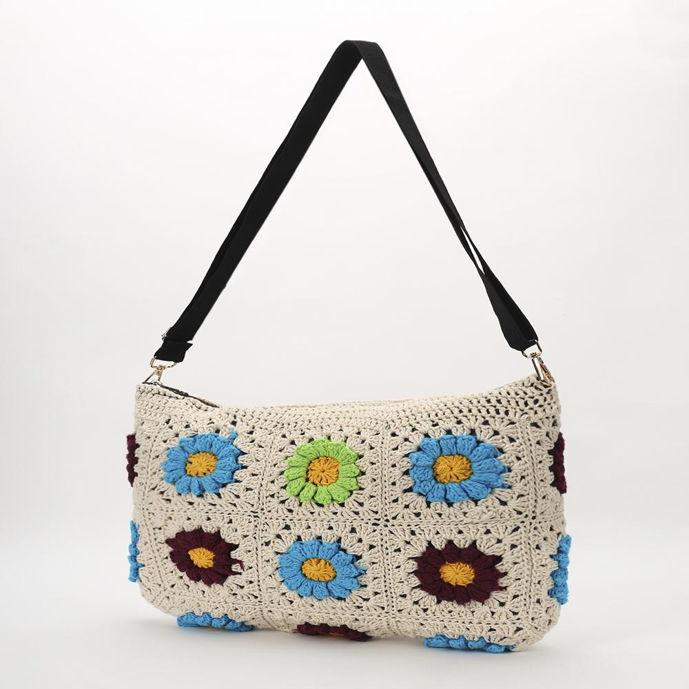 Ladies Slate Daisy Handmade Pouch - Height: 14 Cm