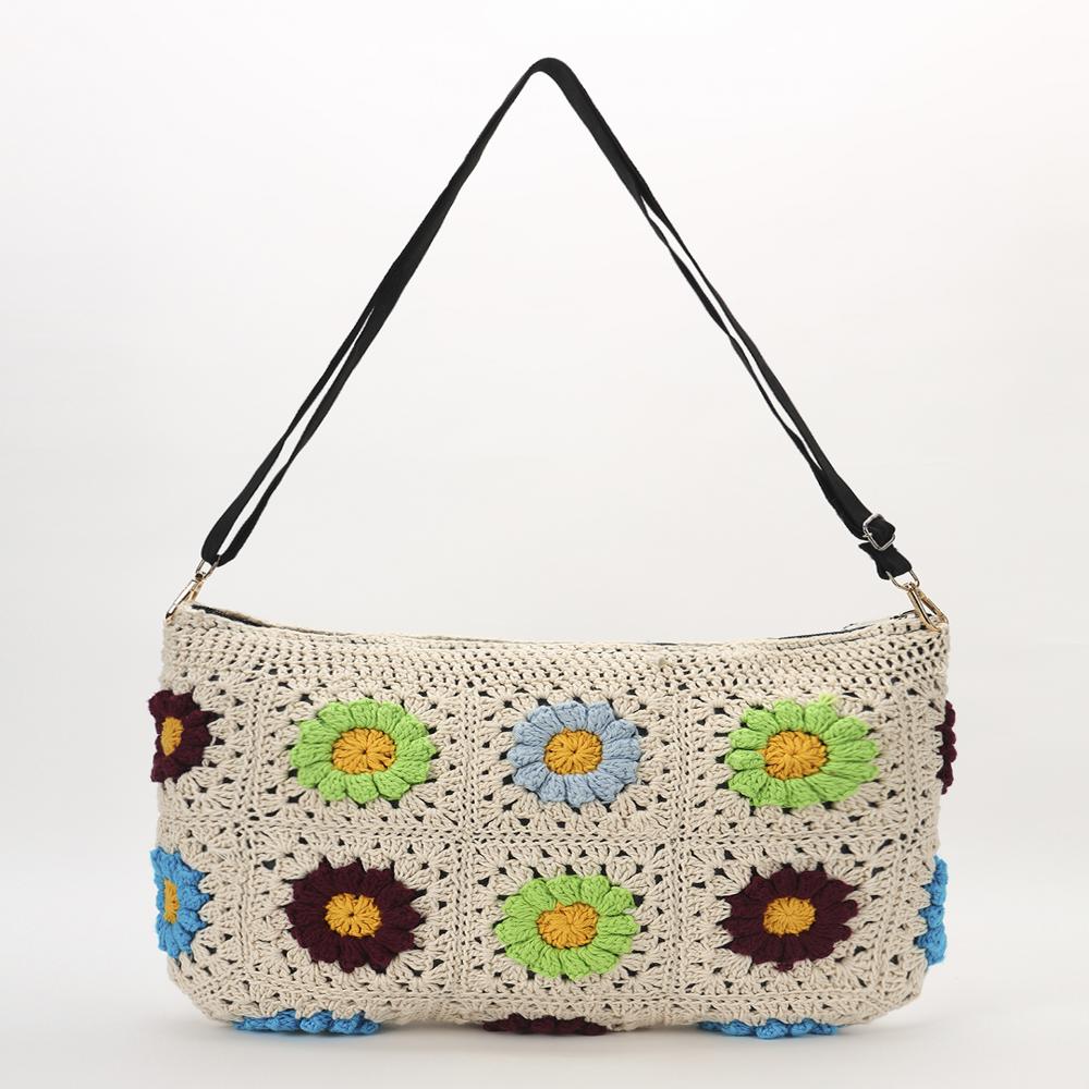 Ladies Slate Daisy Handmade Pouch - Height: 14 Cm