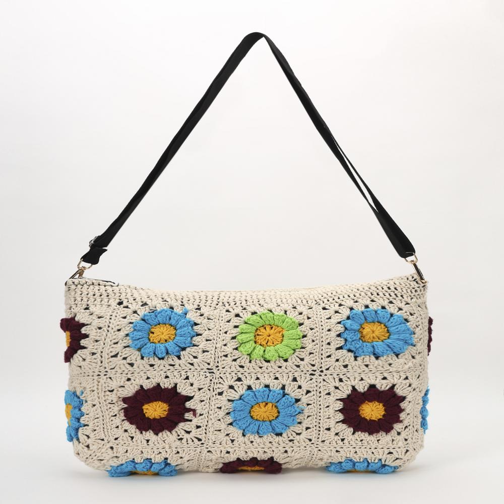 Ladies Slate Daisy Handmade Pouch - Height: 14 Cm