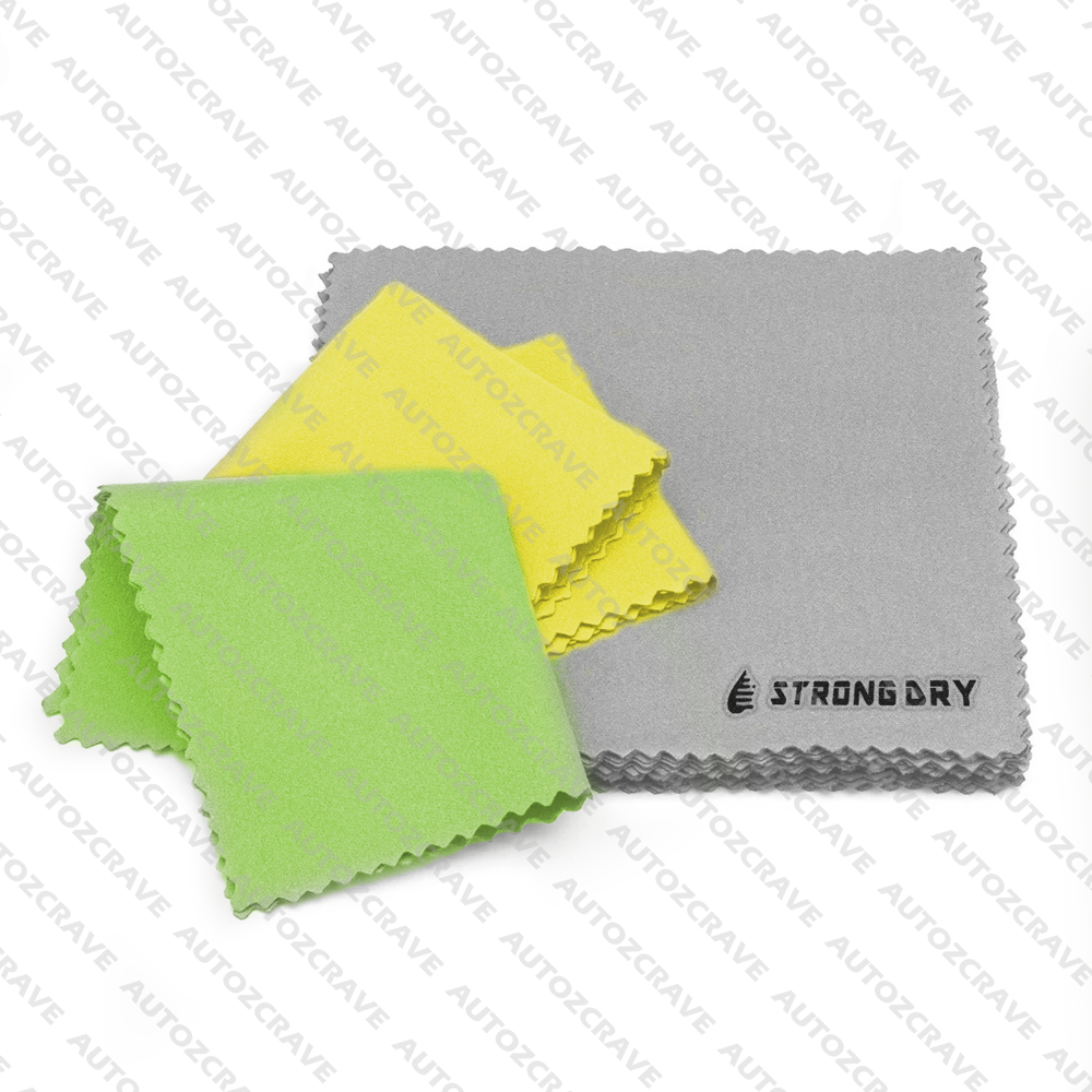 AUTOZCRAVE Suede Cloth For Ceramic Coating - Premium Suede Fabric (10x10 cm, Pack of 400)