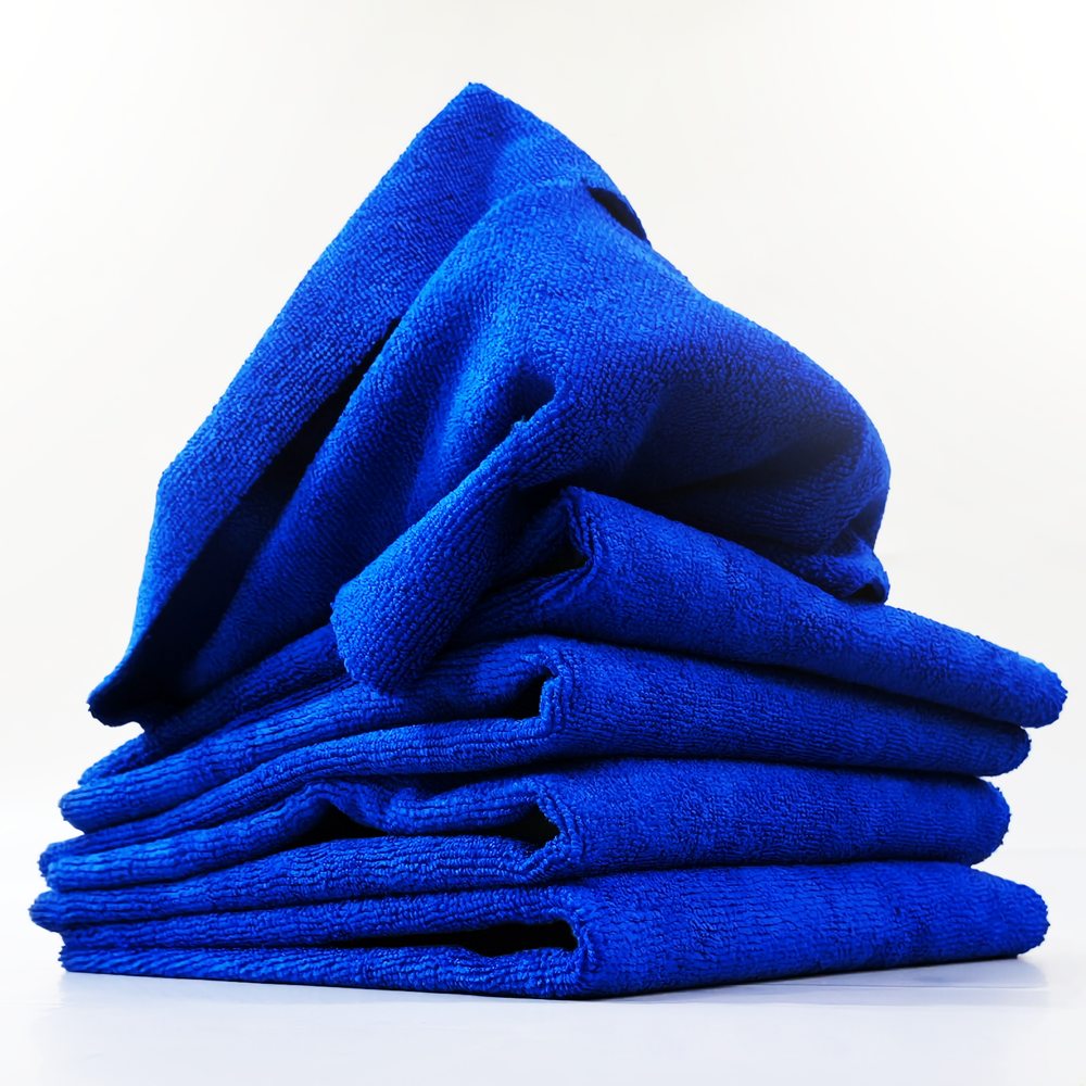 AUTOZCRAVE Wrap Edgeless Microfiber Cloth (40x40 cm, 360 GSM) - Lint-Free Car Detailing & Cleaning Towel