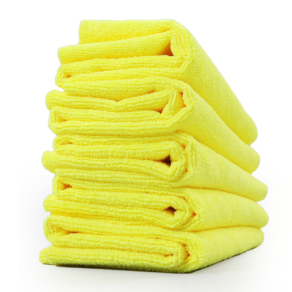 AUTOZCRAVE Wrap Edgeless Microfiber Cloth (40x40 cm, 360 GSM) - Lint-Free Car Detailing & Cleaning Towel