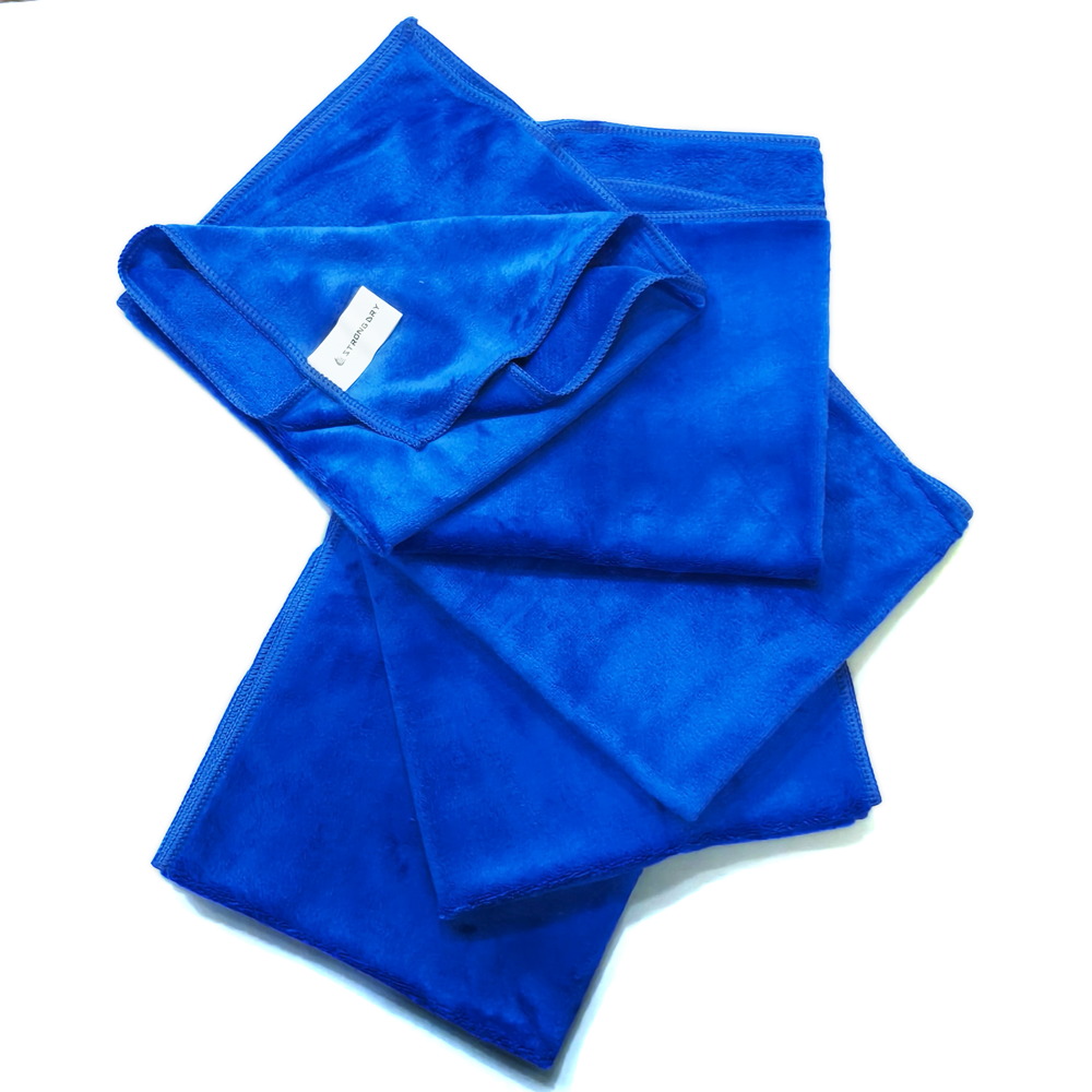 AUTOZCRAVE Weft Knitted Microfiber Cloth (40x40 cm, 425 GSM) - Lint-Free Heavy Duty Cleaning Towel